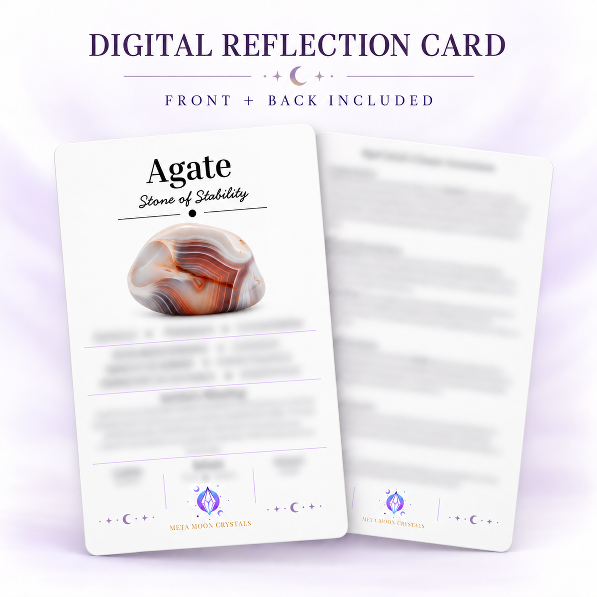 Agate Digital Reflection Card