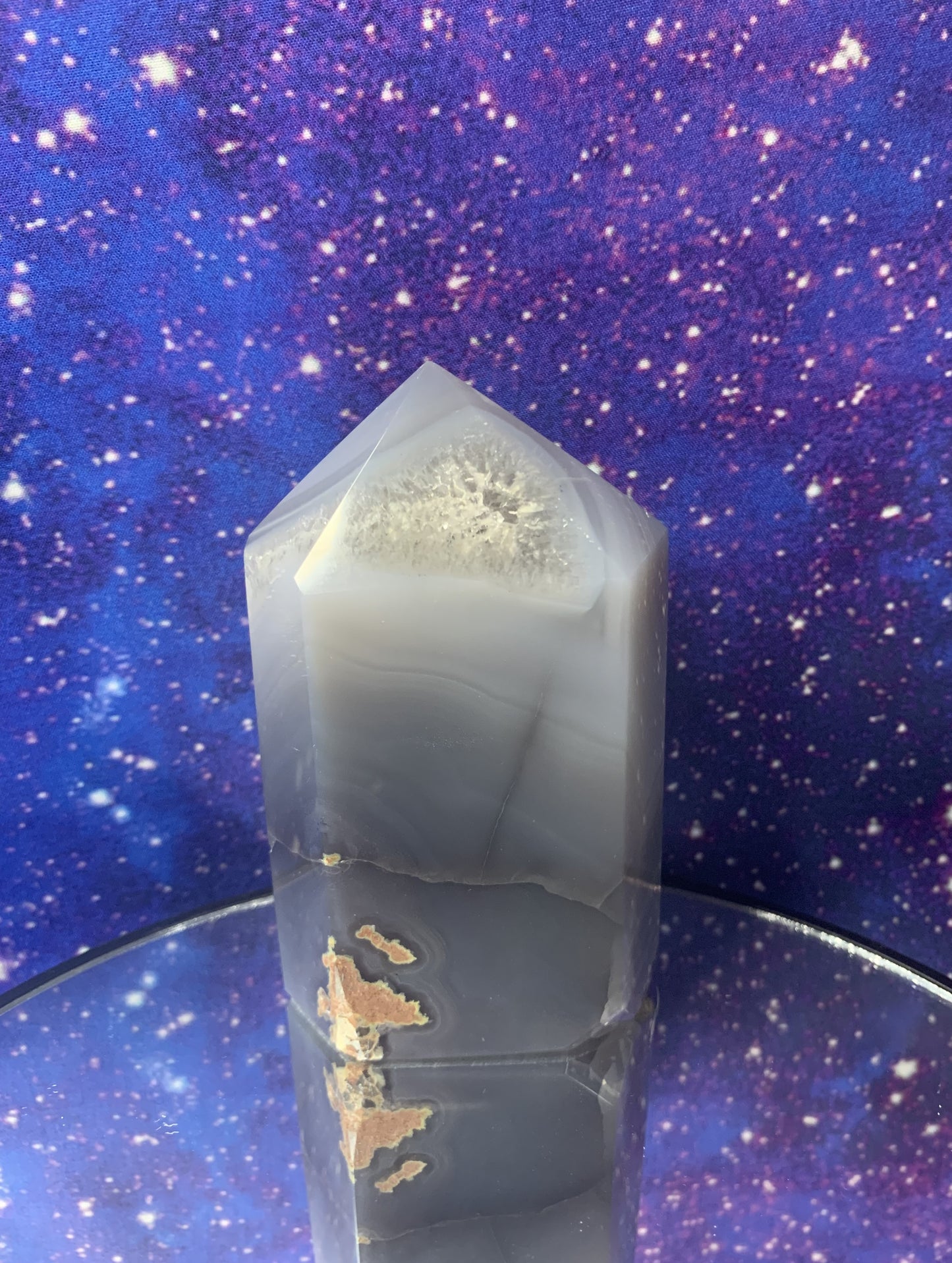 Amethyst Agate Geode Tower