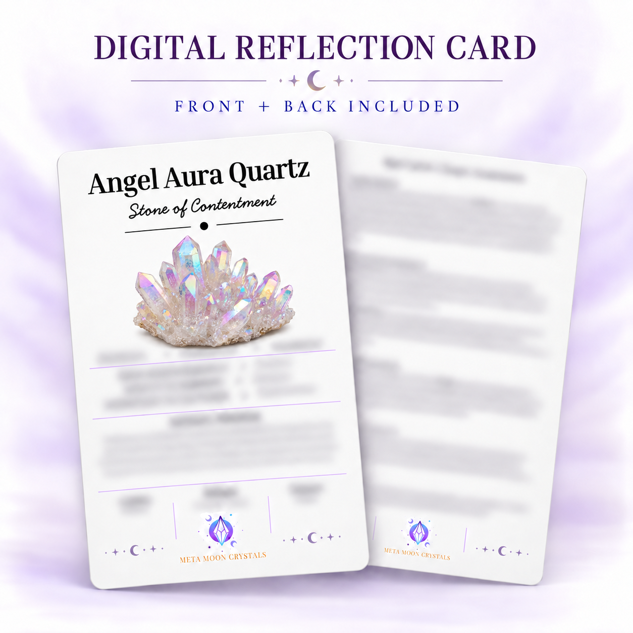 Angel Aura Quartz Digital Reflection Card