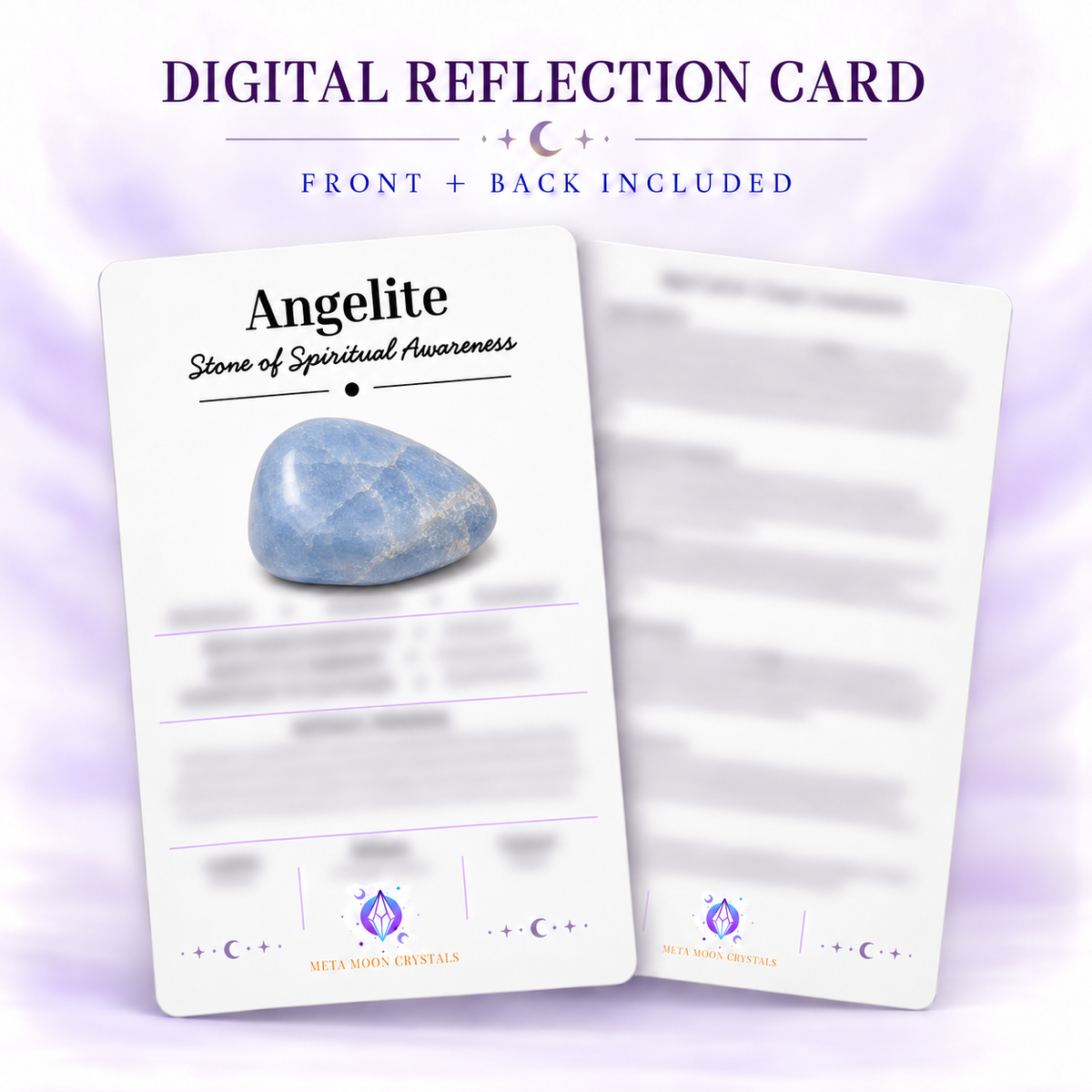 Angelite Digital Reflection Card