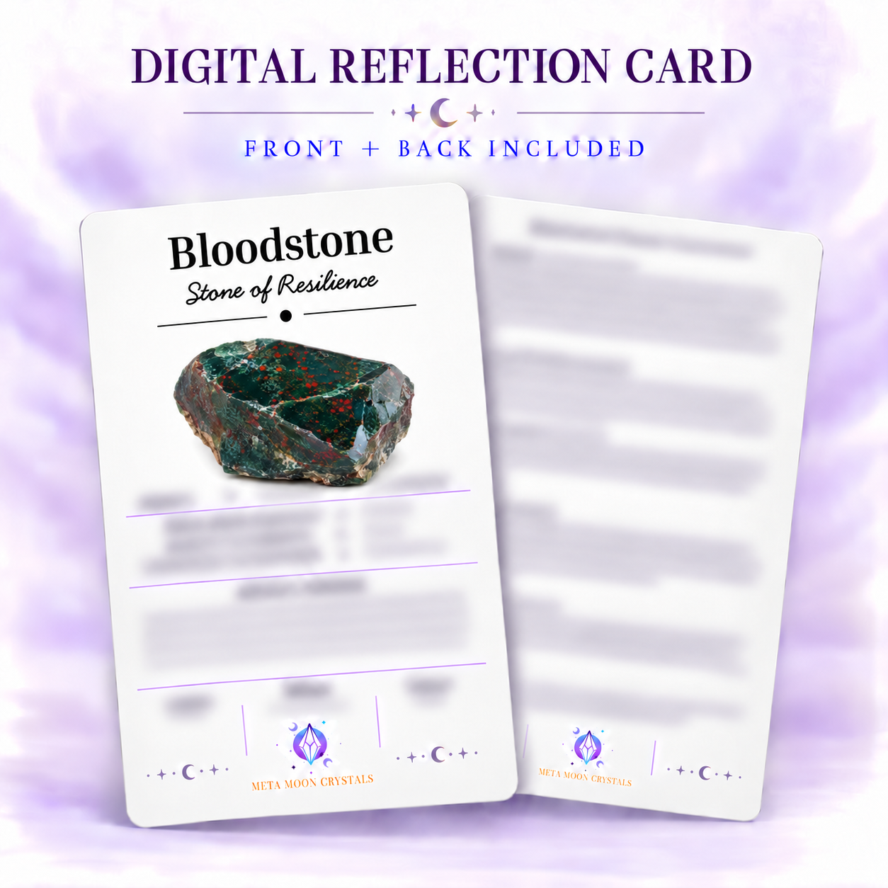 Bloodstone Digital Reflection Card