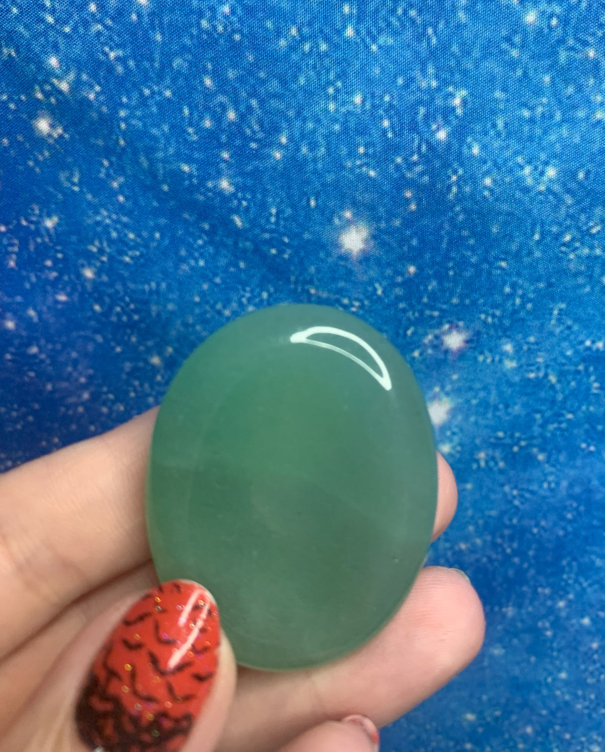 Green Chalcedony Worry Stone