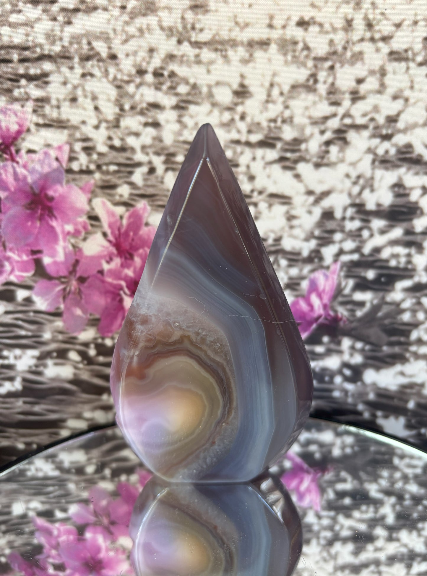 Purple, Blue, Pink Agate Flame