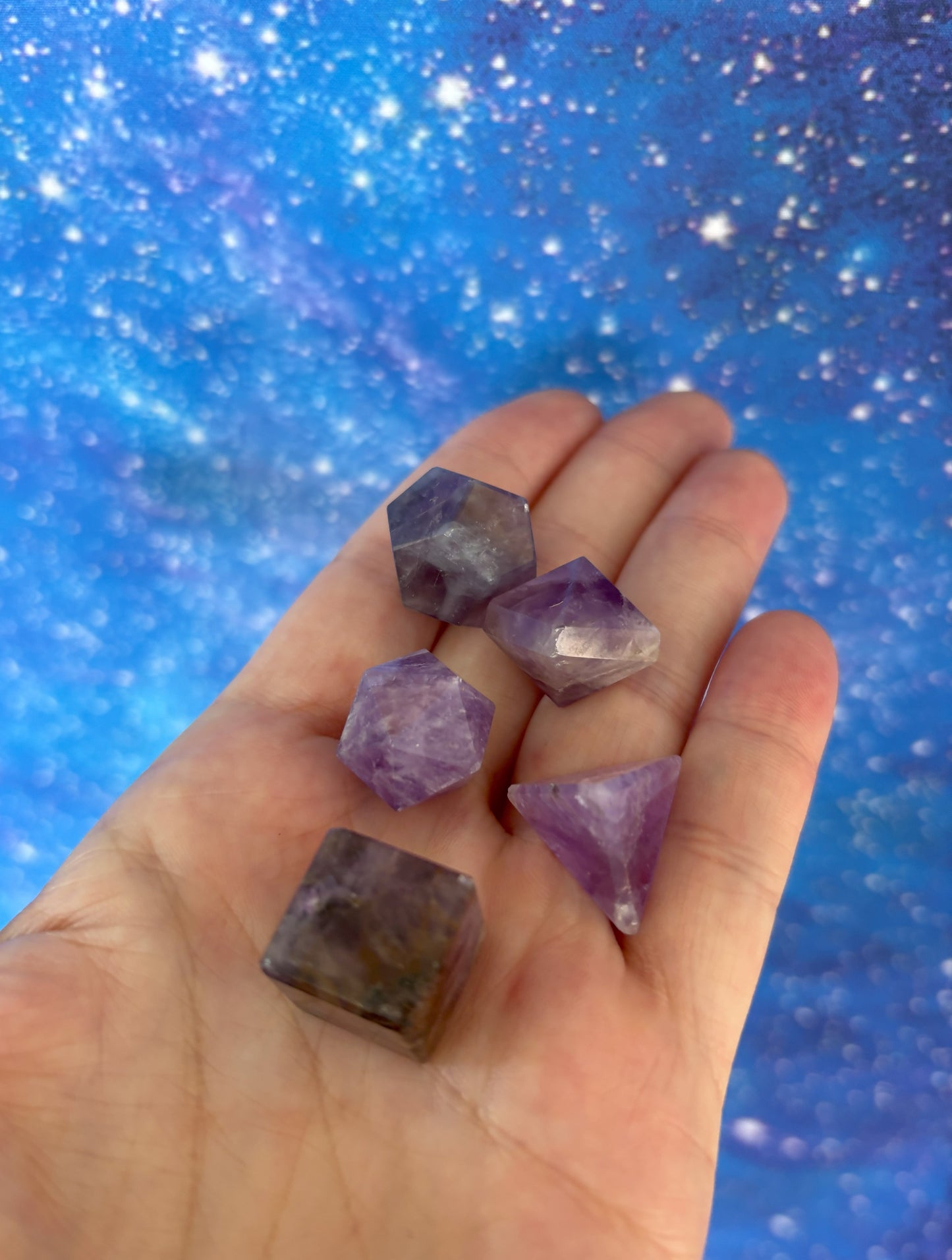 Amethyst Sacred Geometry Set
