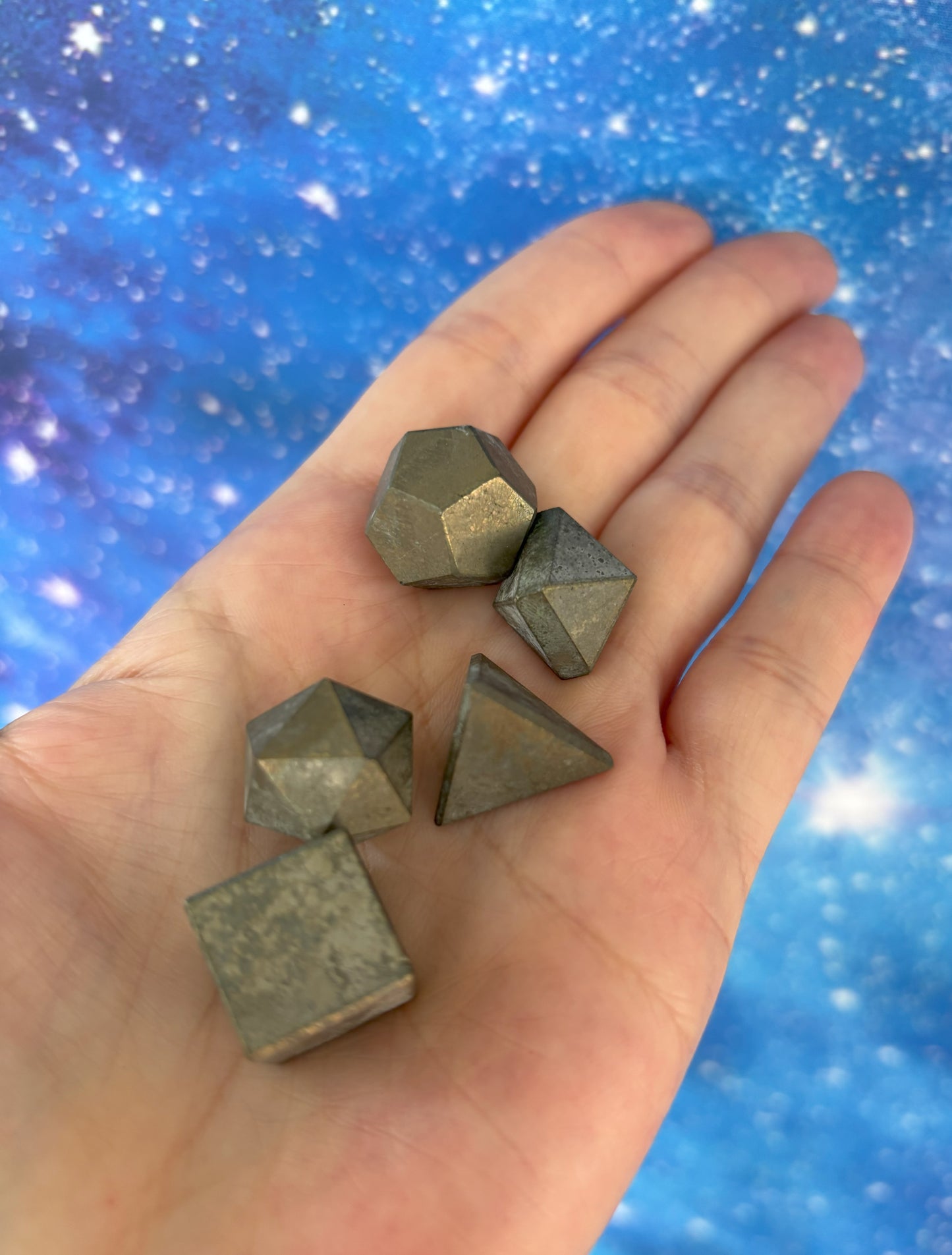 Pyrite Sacred Geometry Set