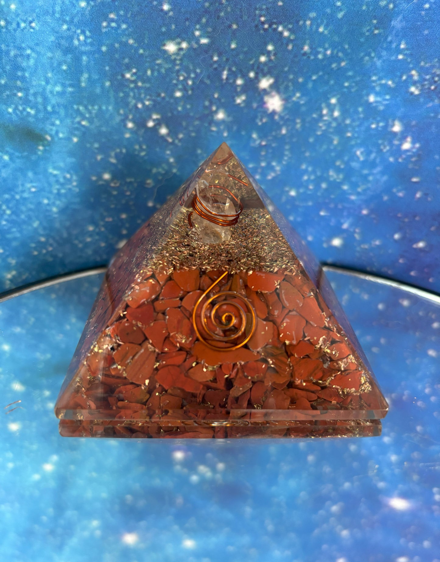 Red Jasper Orgonite Pyramid