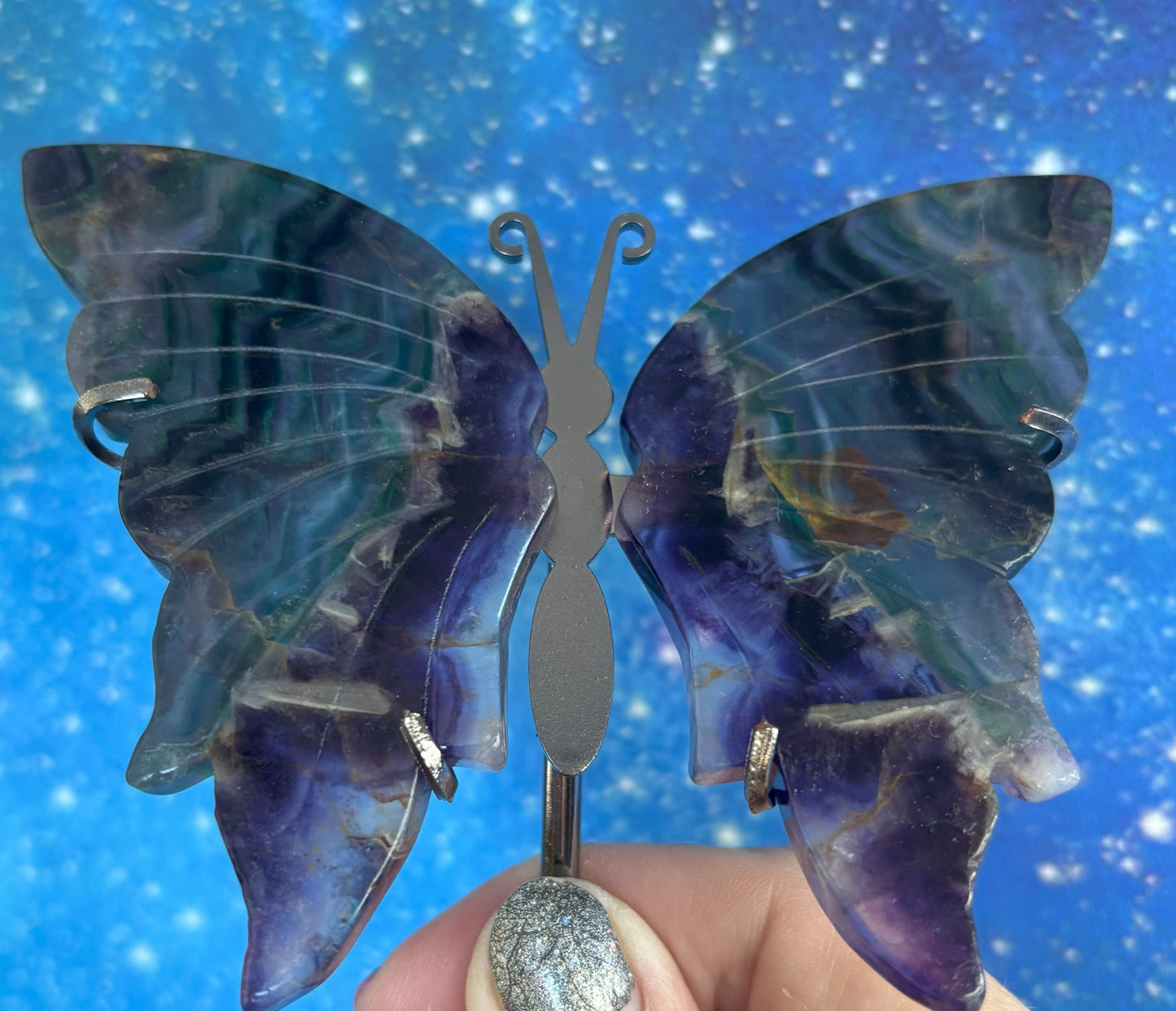 Fluorite Butterfly on Stand