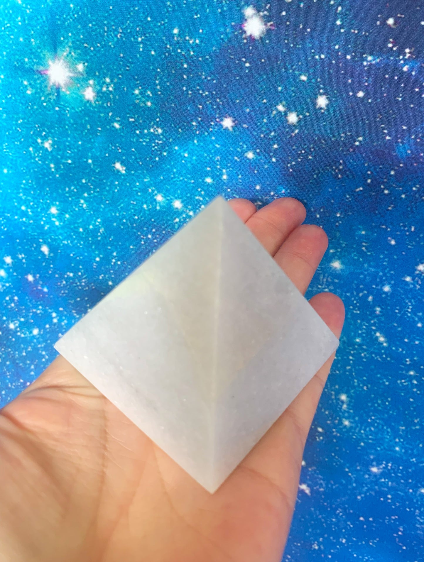 White Onyx Pyramid
