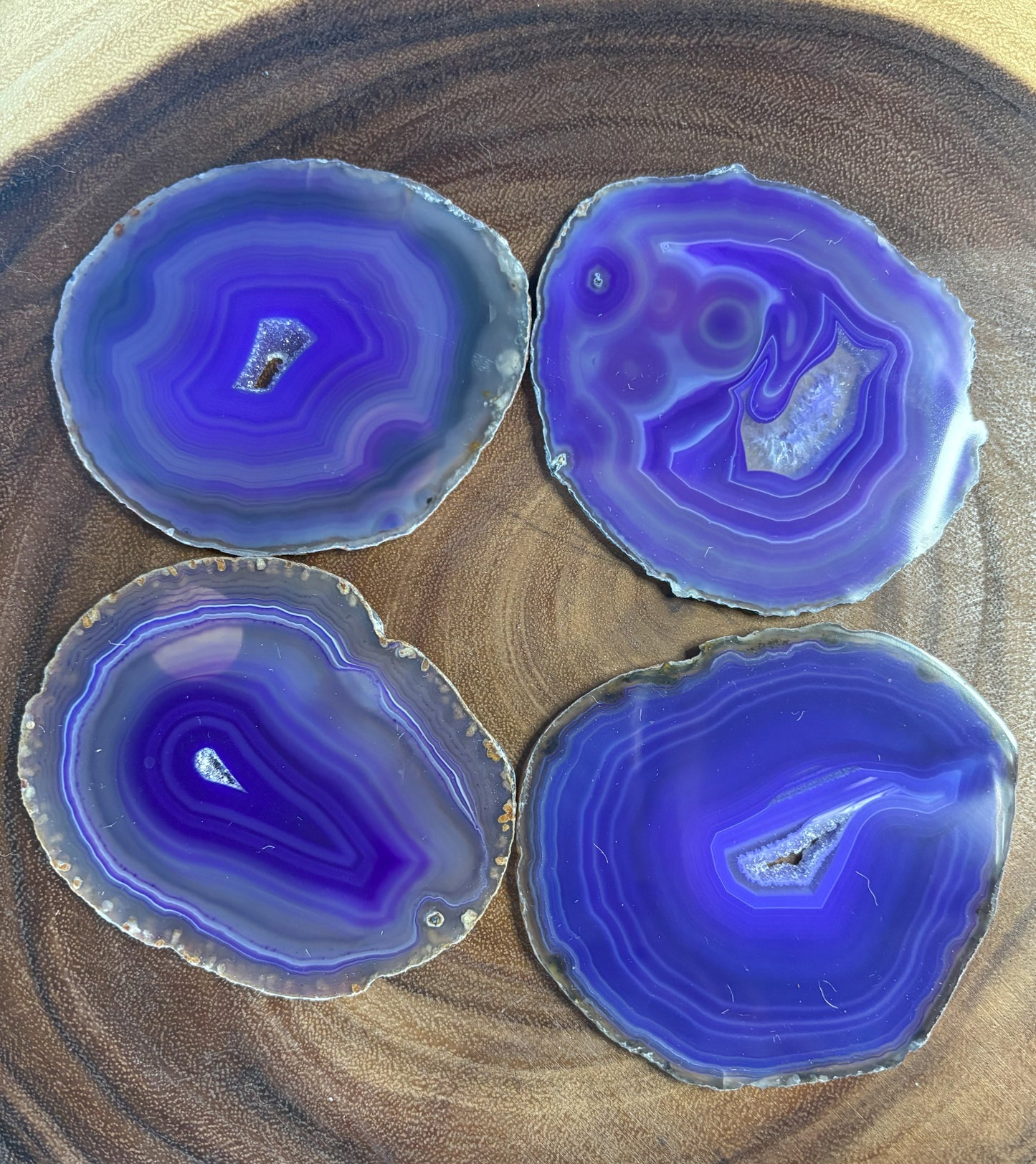 Purple Agate Slice Bundle