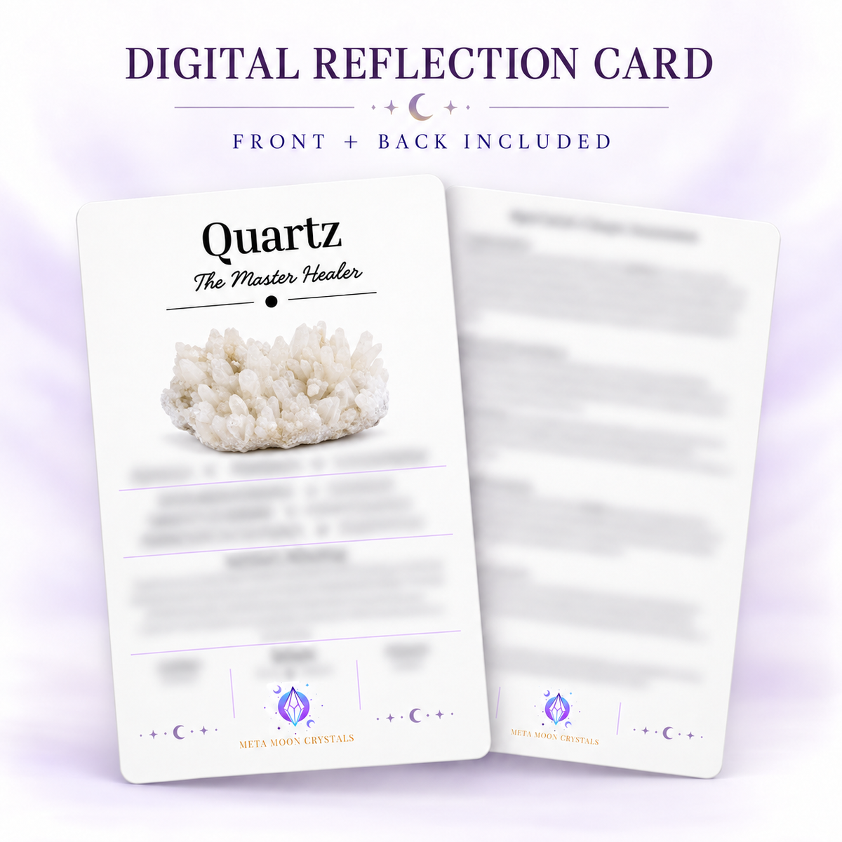 Quartz Digital Reflection Card