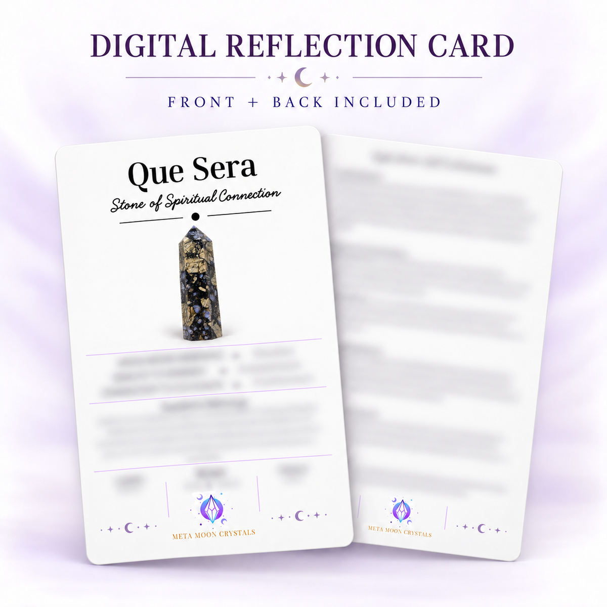 Que Sera Digital Reflection Card