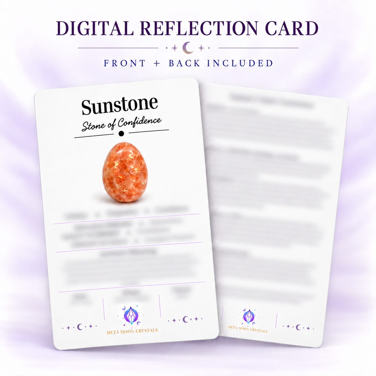 Sunstone Digital Reflection Card