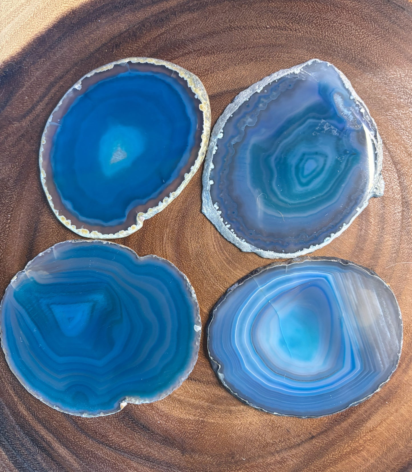 Teal Agate Slice Bundle