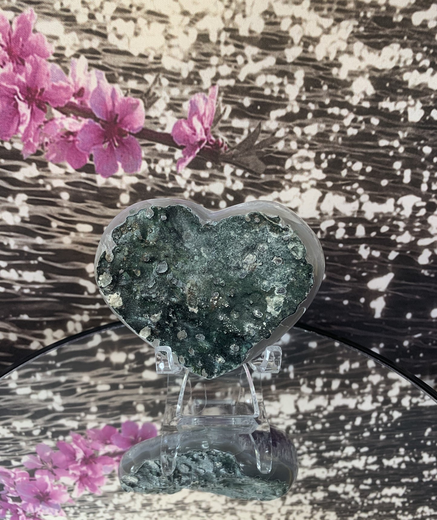 Druzy Amethyst Heart