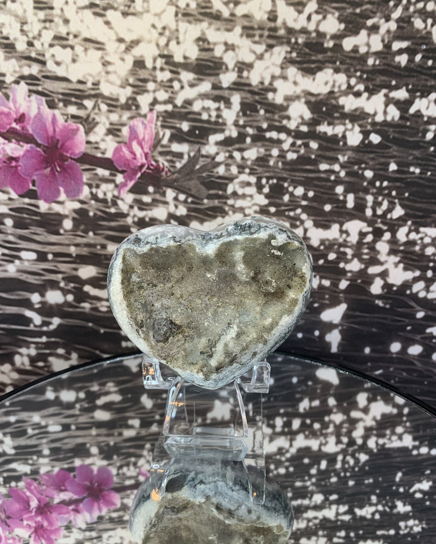 Druzy Amethyst Heart