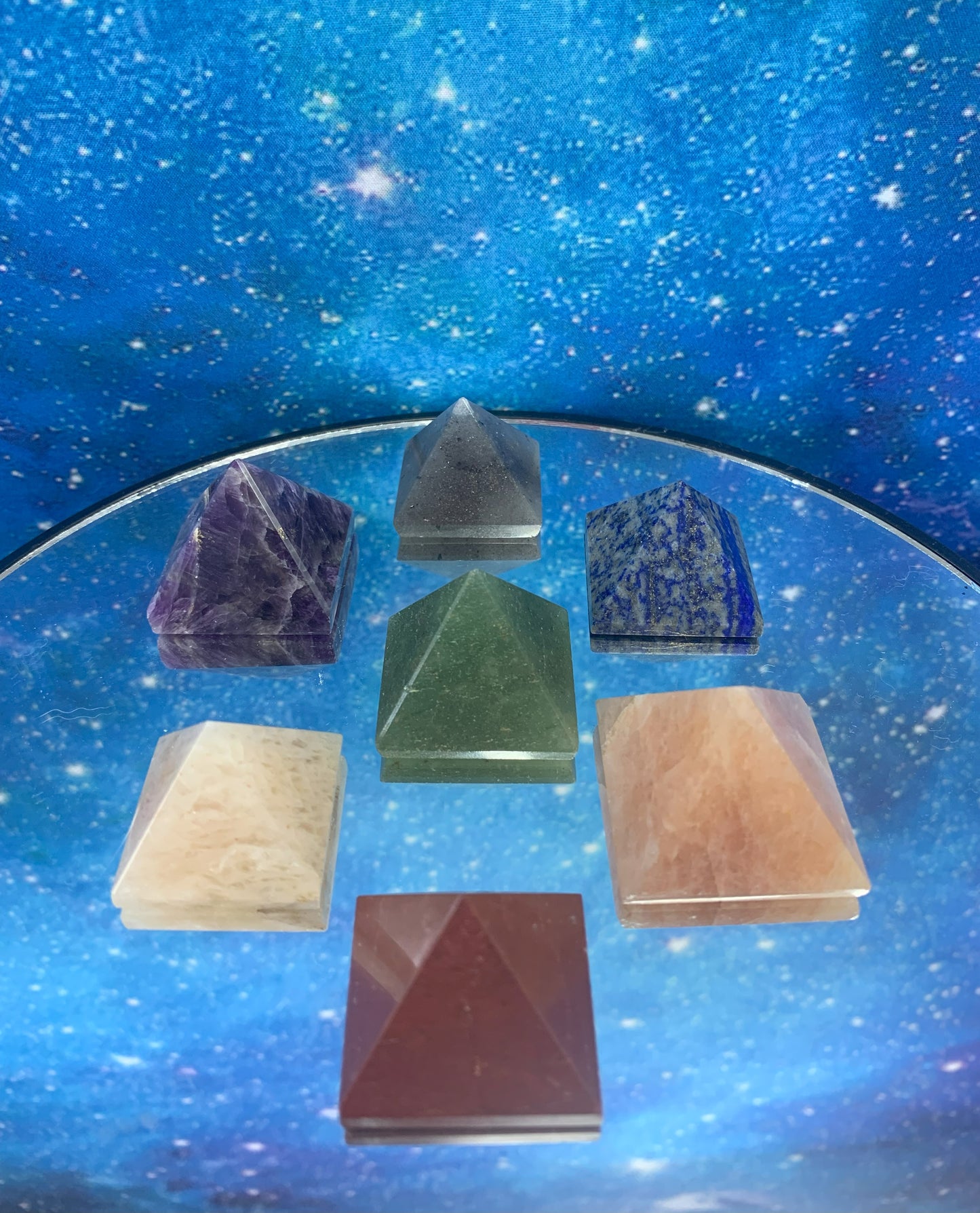 7pc Pyramid Chakra Set