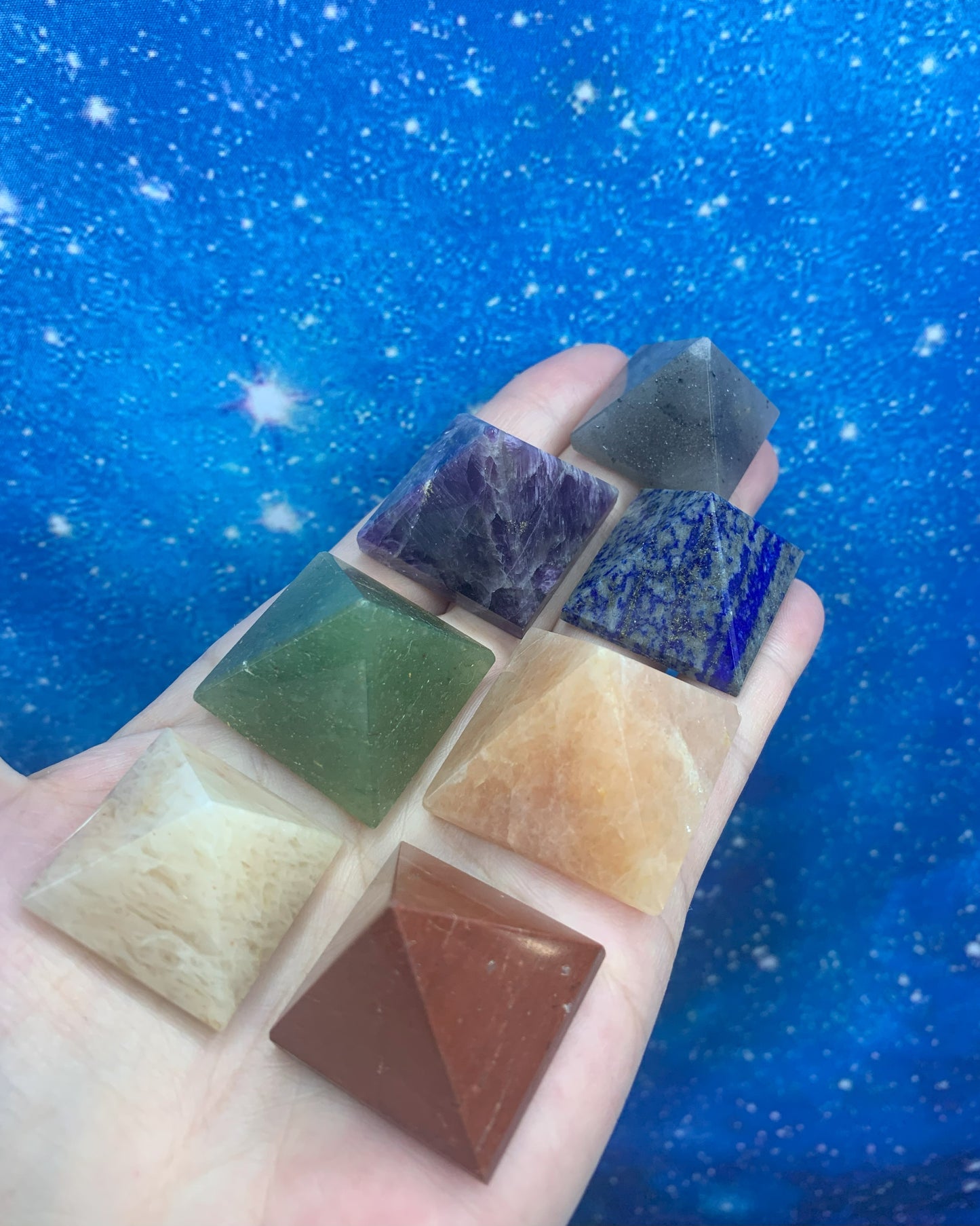 7pc Pyramid Chakra Set