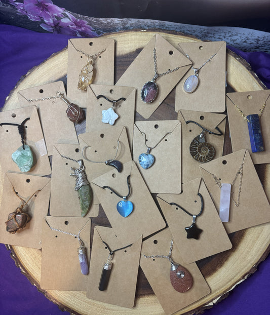 Various Crystal Necklaces