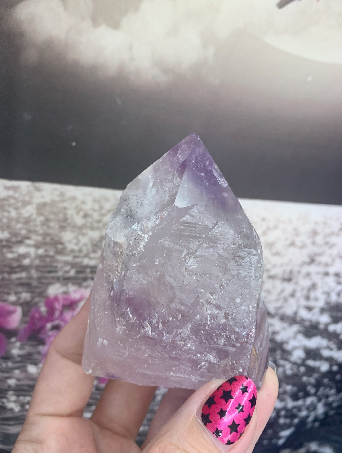 Amethyst Point w/ Natural Sides