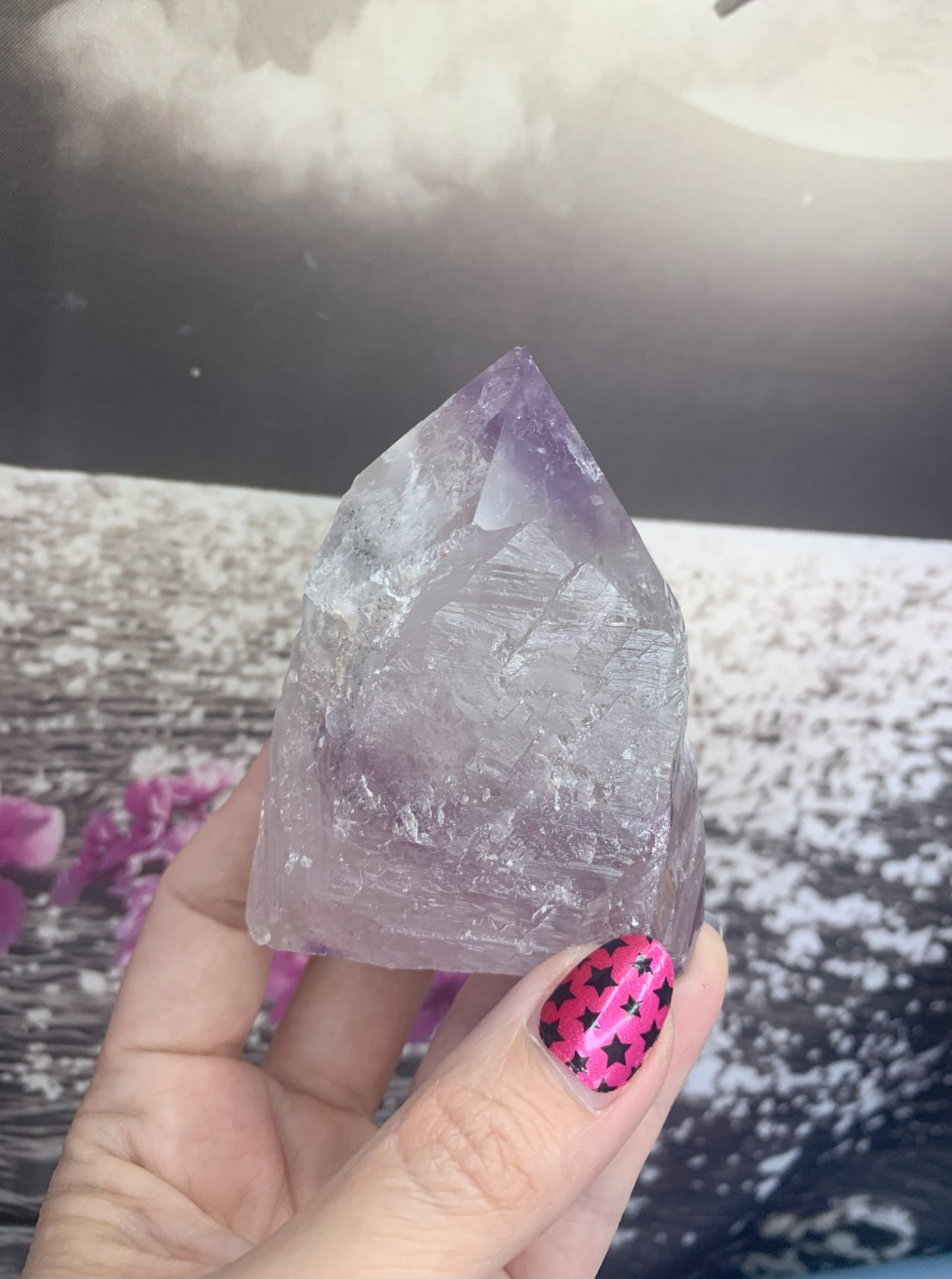 Amethyst Point w/ Natural Sides