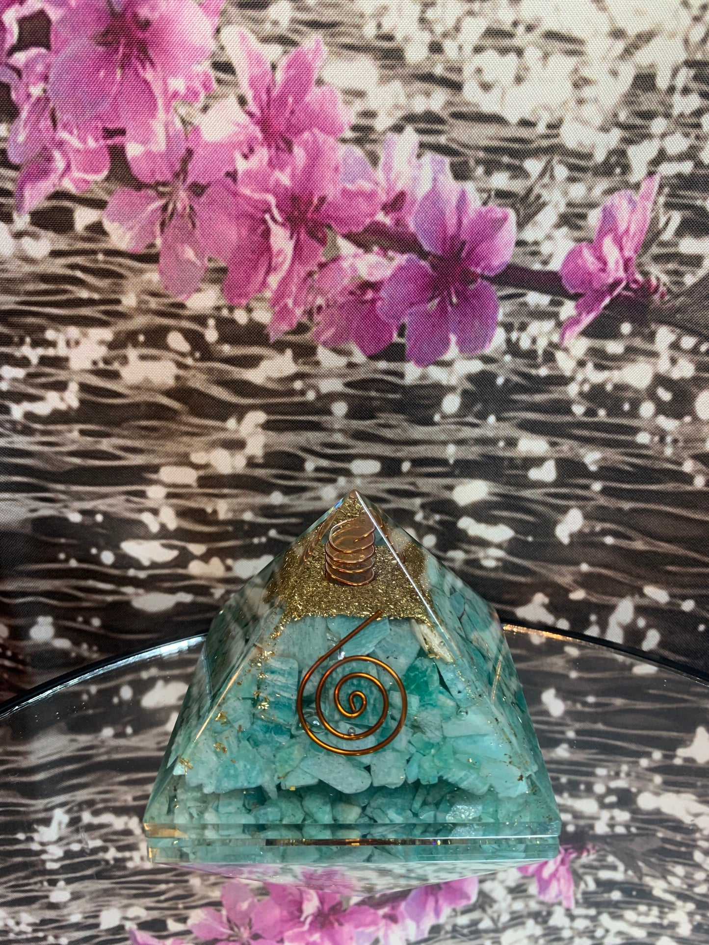 Amazonite Orgonite Pyramid