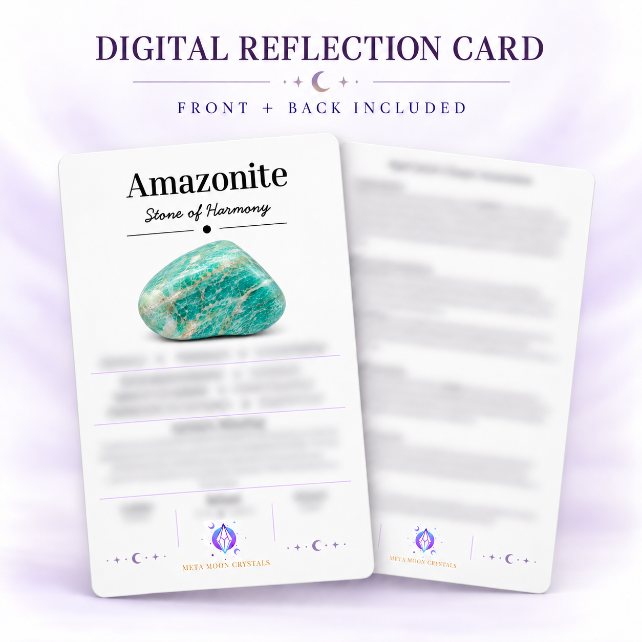 Amazonite Digital Reflection Card