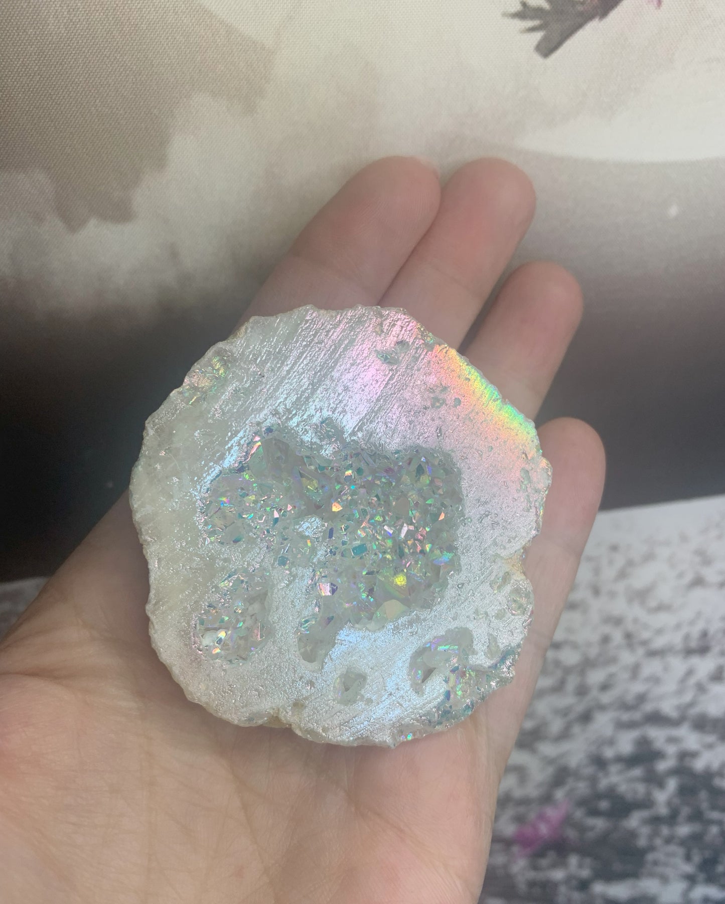 Angel Aura quartz Geodes