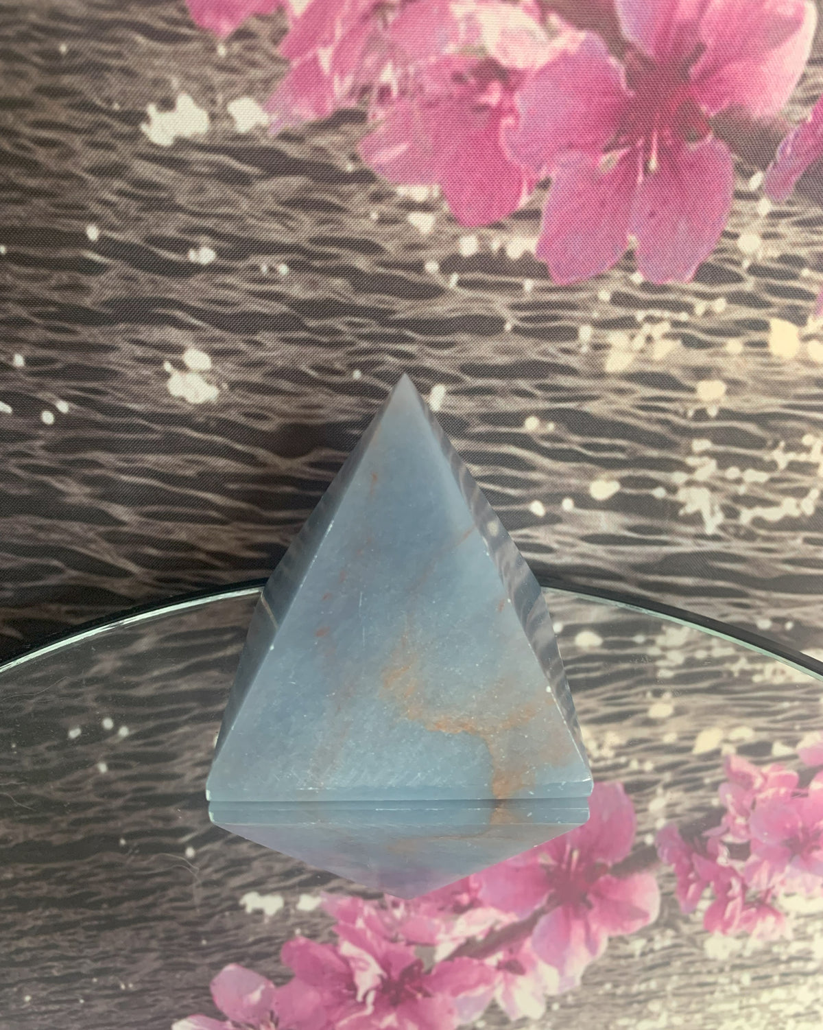 Angelite Pyramid Angelite Pyramid – Meta Moon Crystals