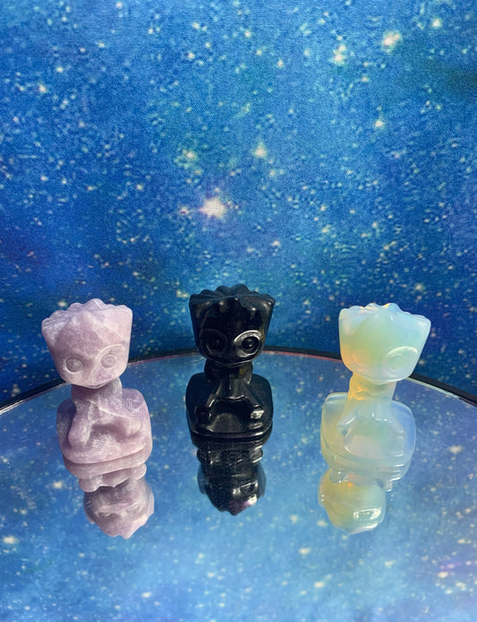 Baby Groot Crystal Figurines