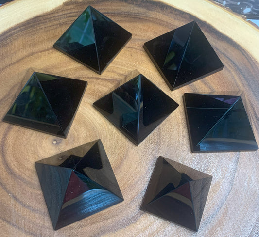 Black Obsidian Pyramids