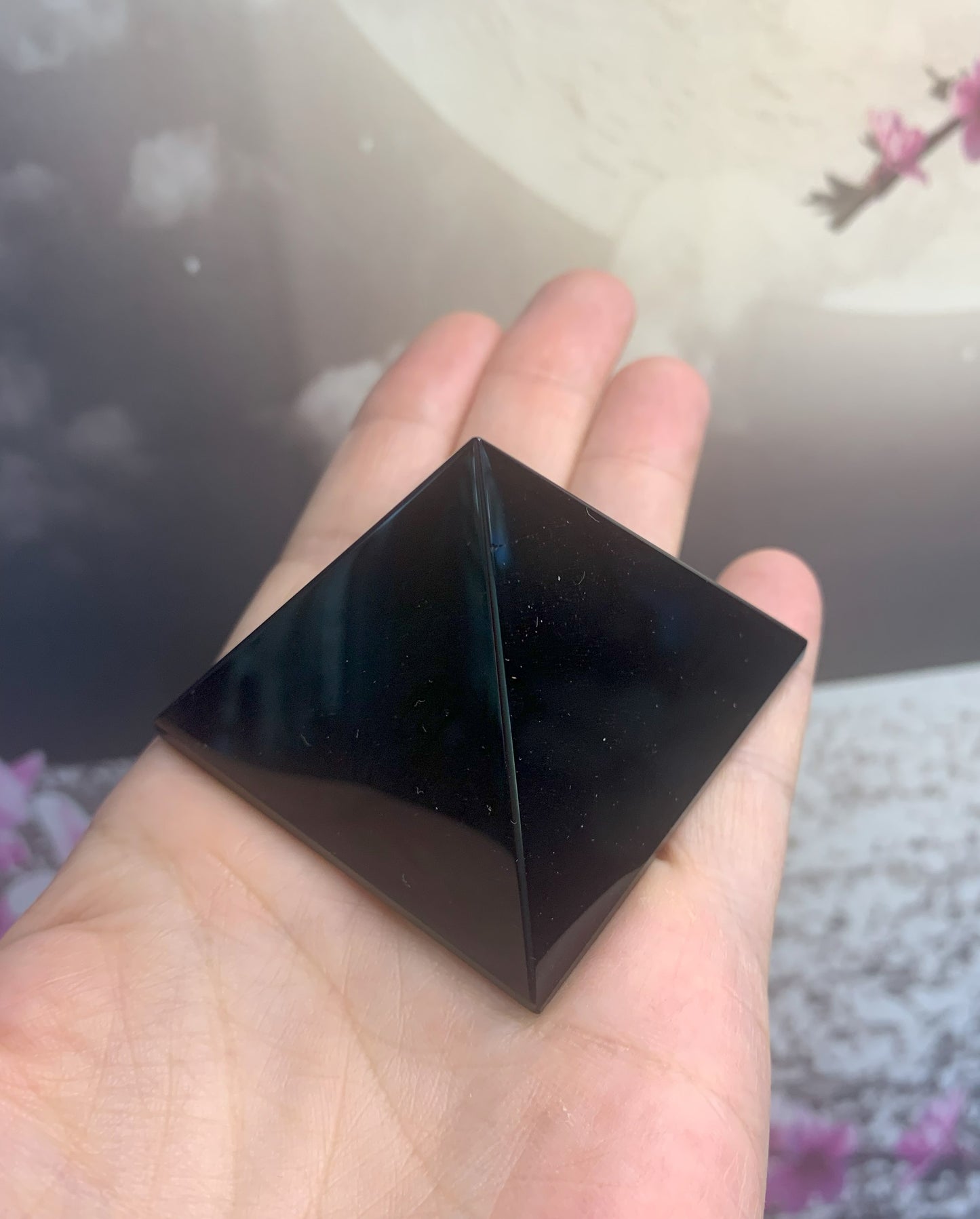 Black Obsidian Pyramids