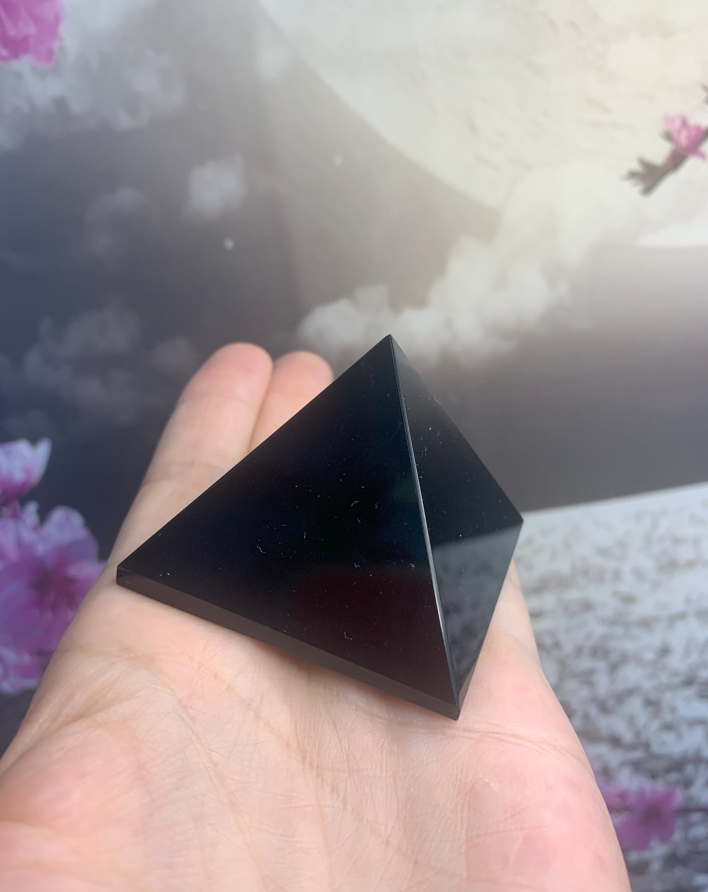 Black Obsidian Pyramids