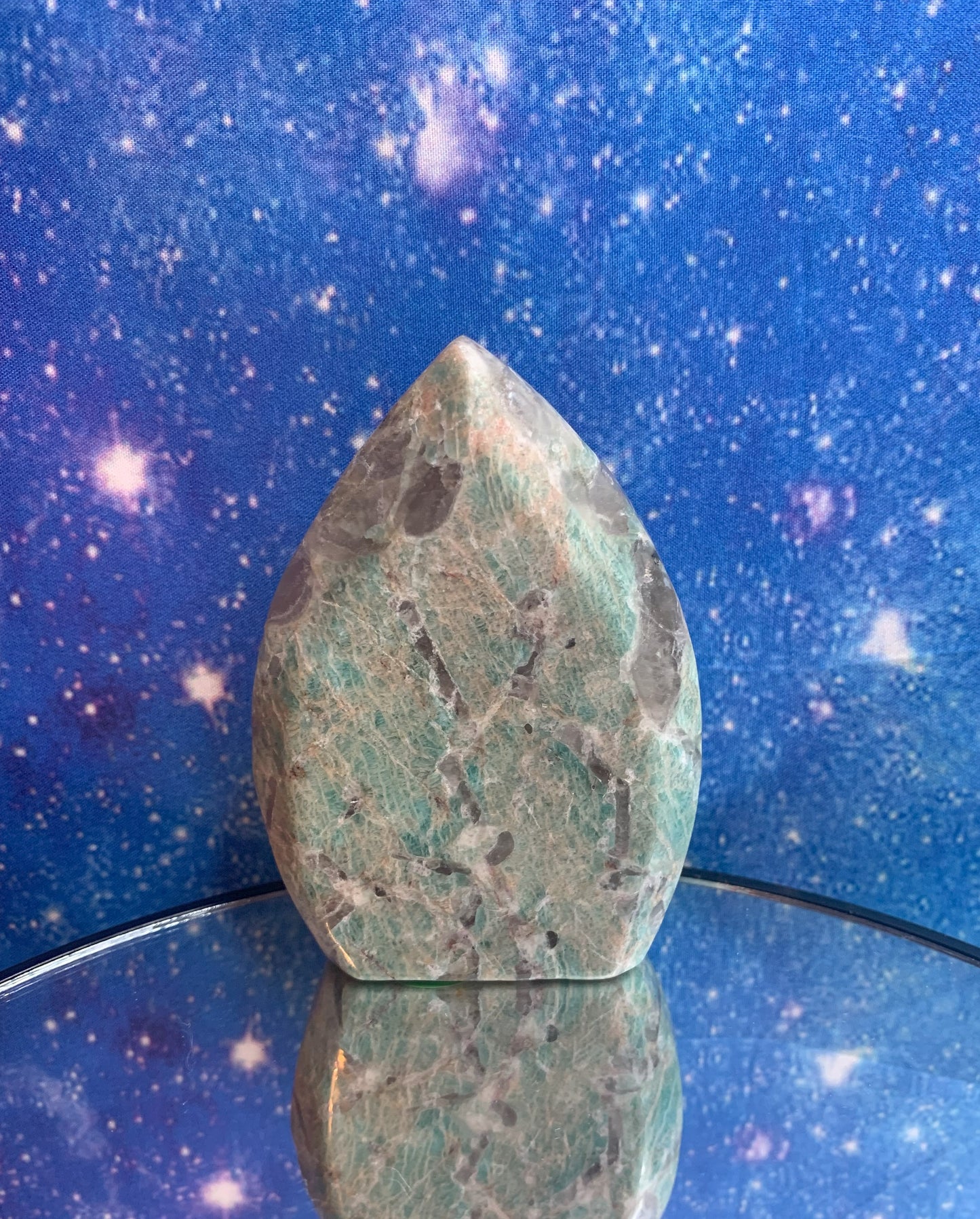 Polished Amazonite Flame