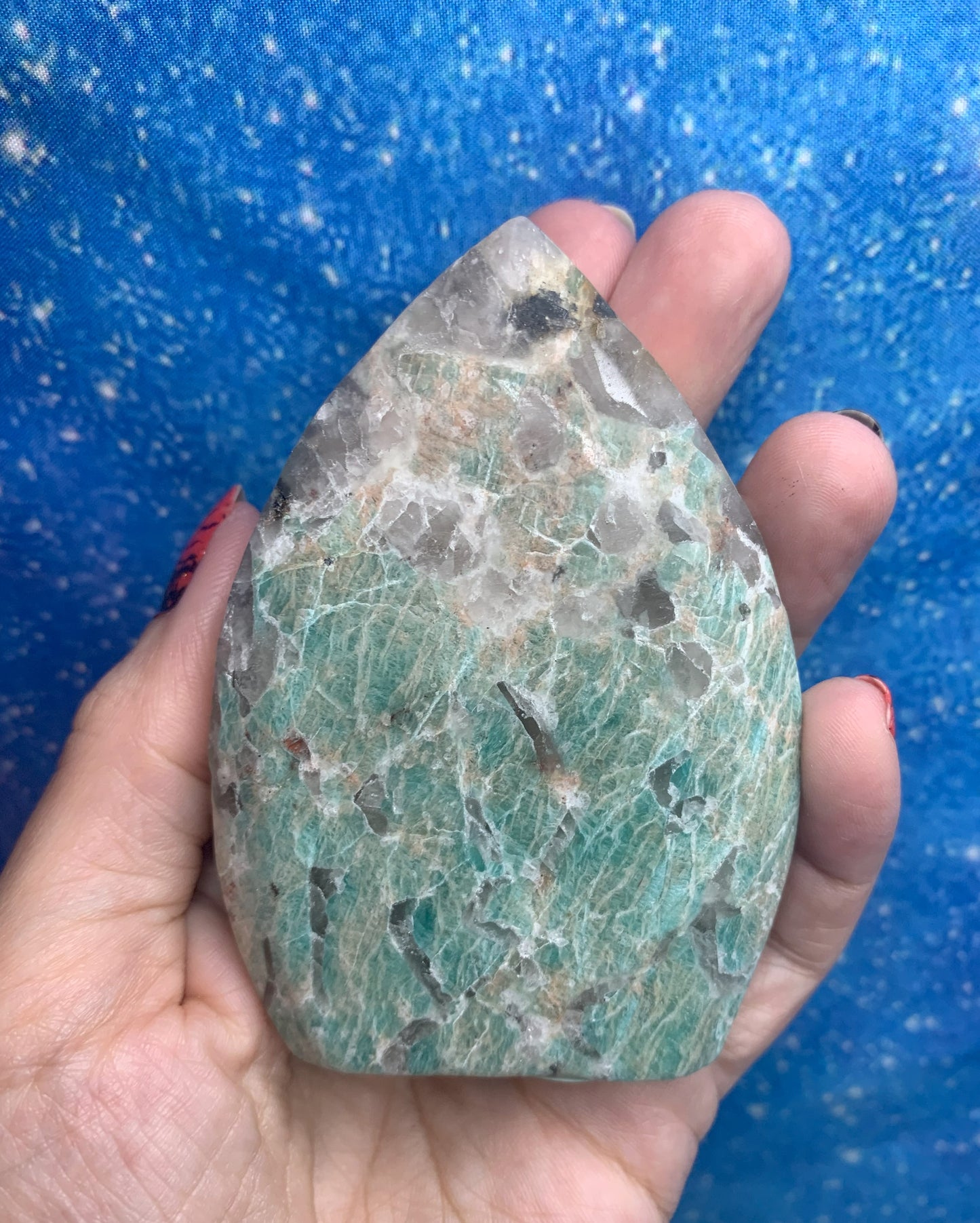 Polished Amazonite Flame