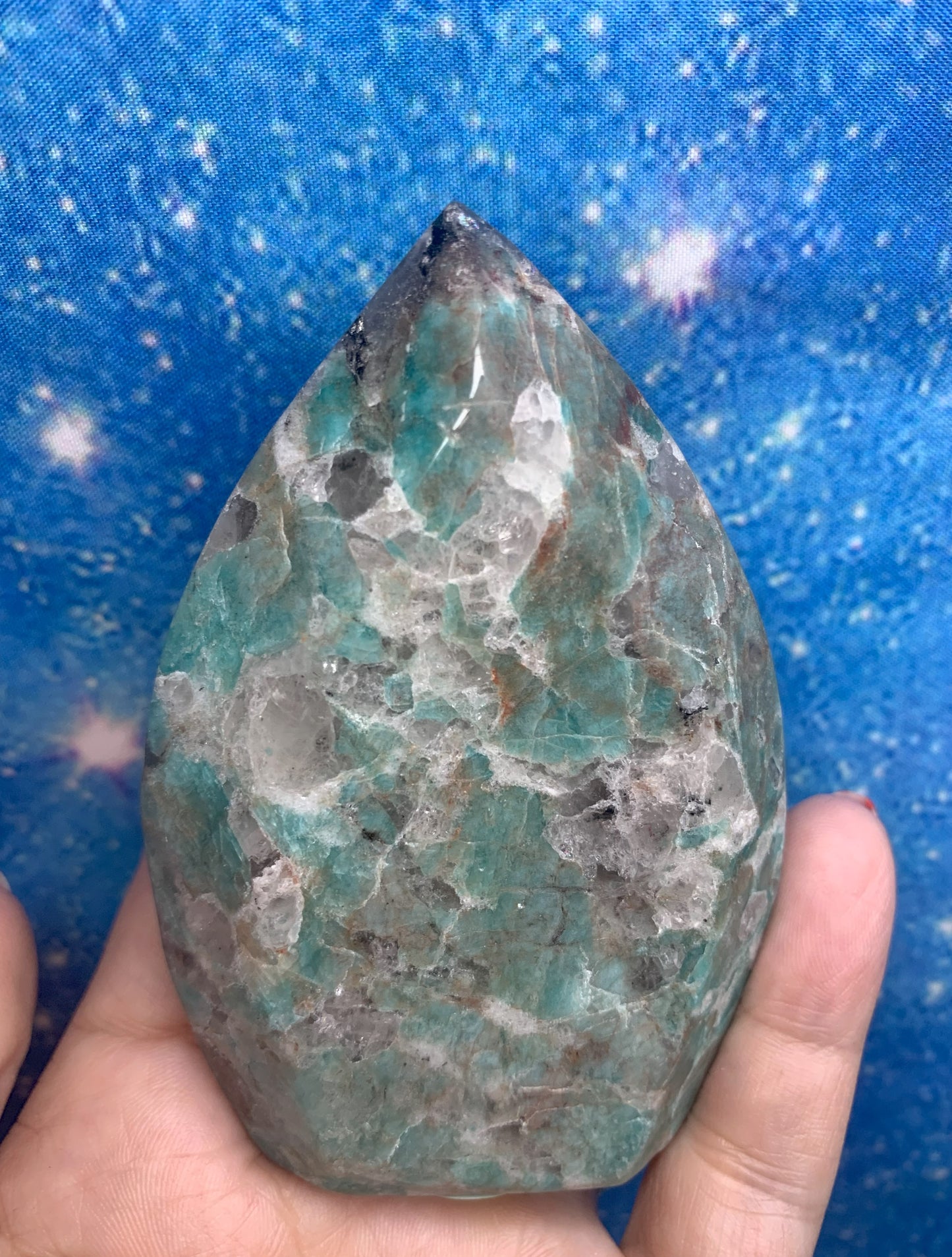 Polished Amazonite Flame