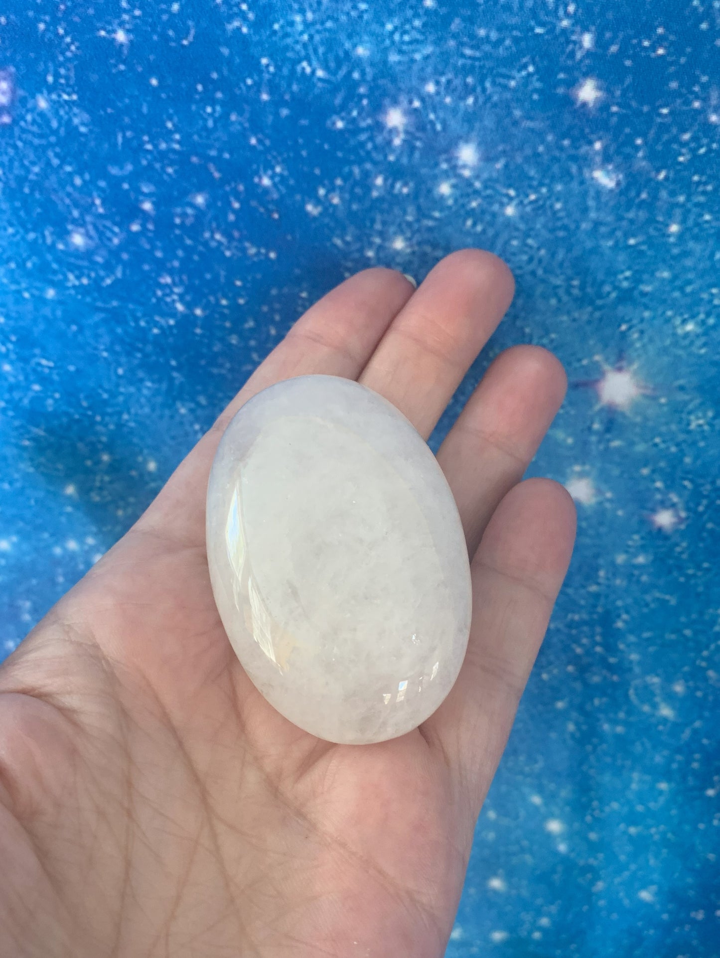 Clear Quartz Palm Stone