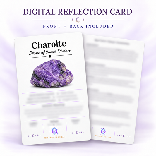 Charoite Digital Reflection Card