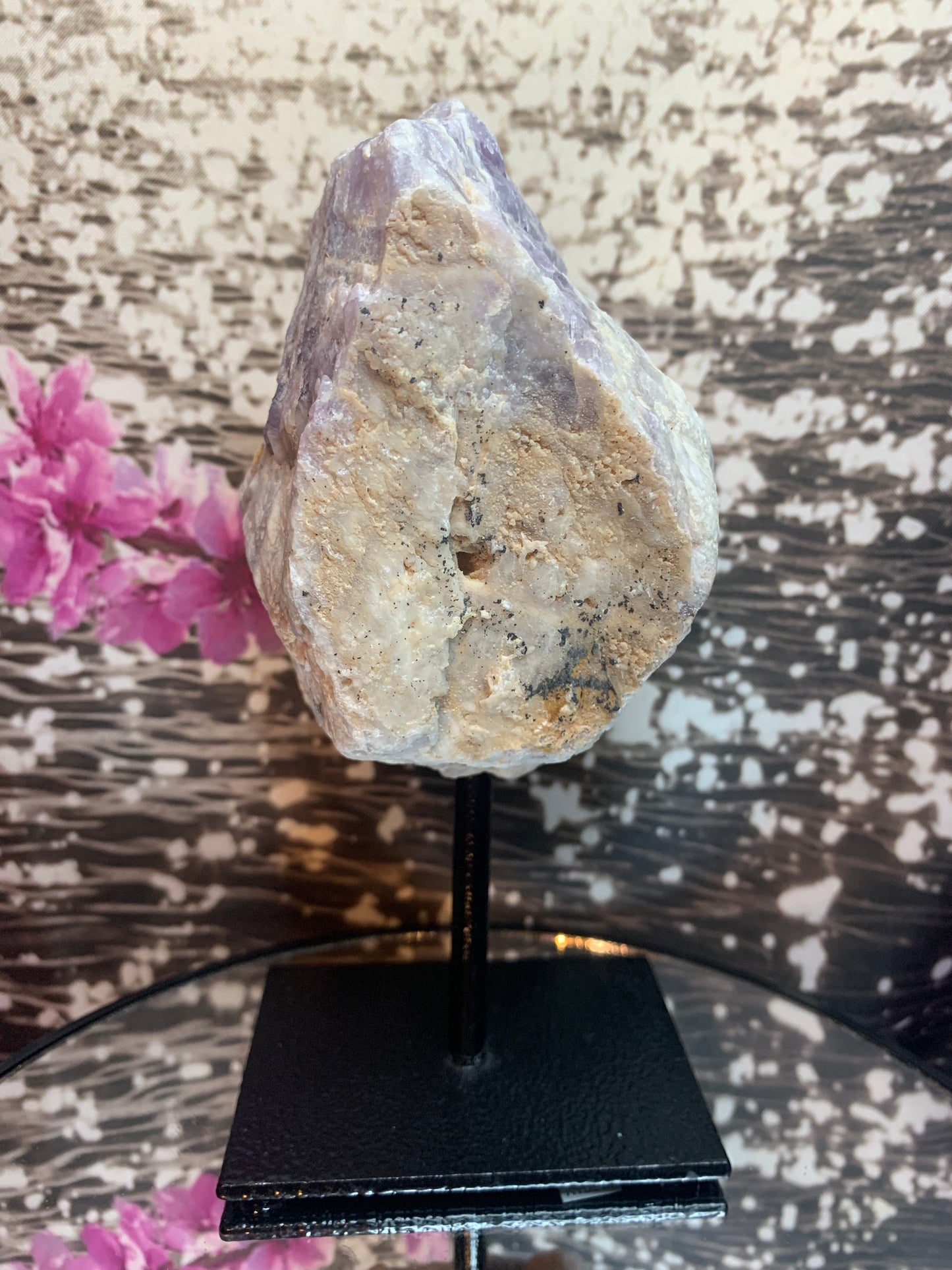 Chevron Amethyst on Stand