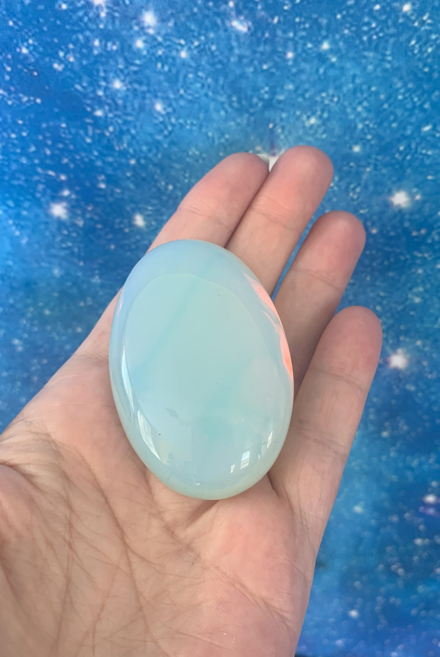 Opalite Palm Stones