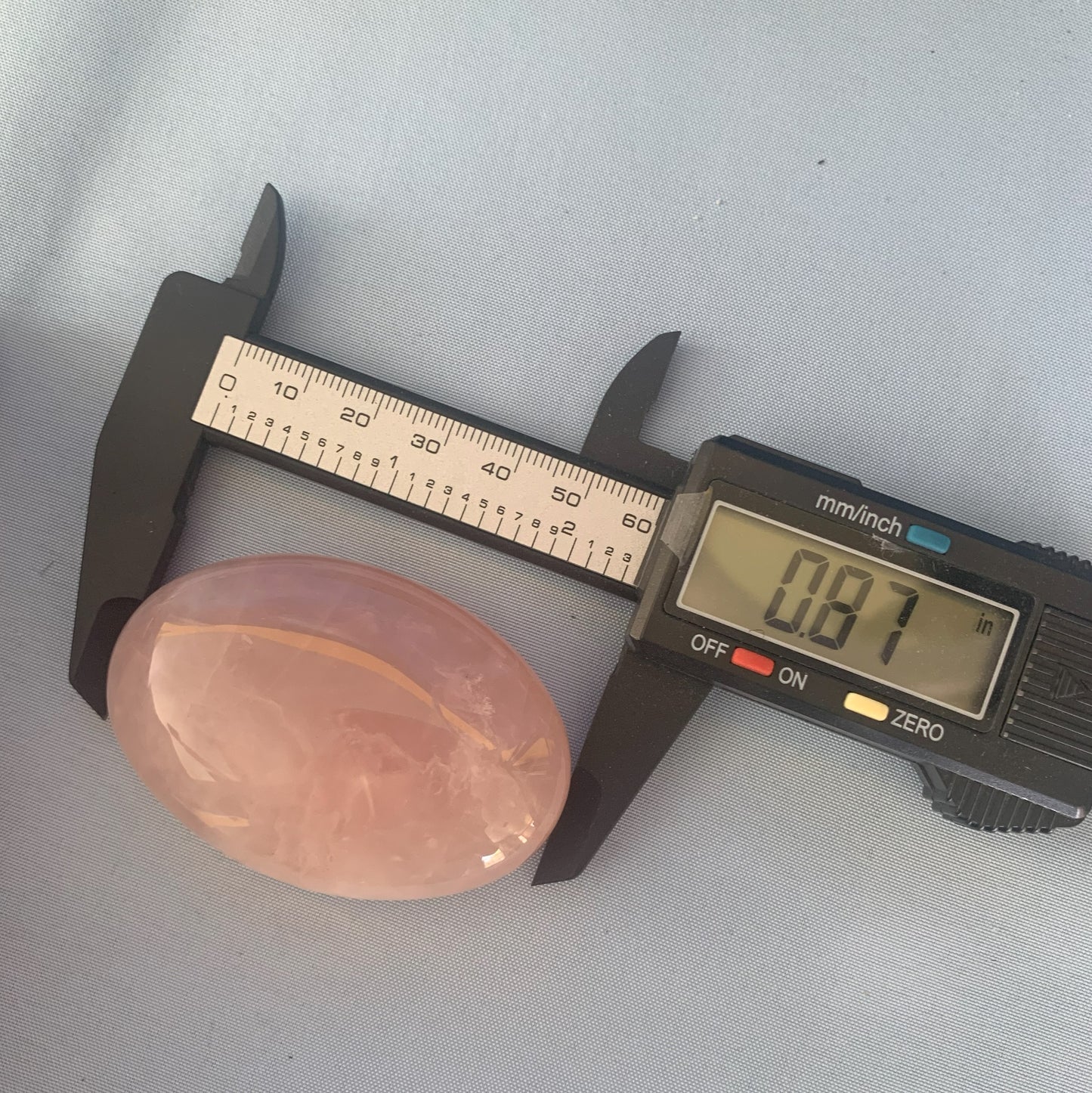 Rose Quartz Palm Stone