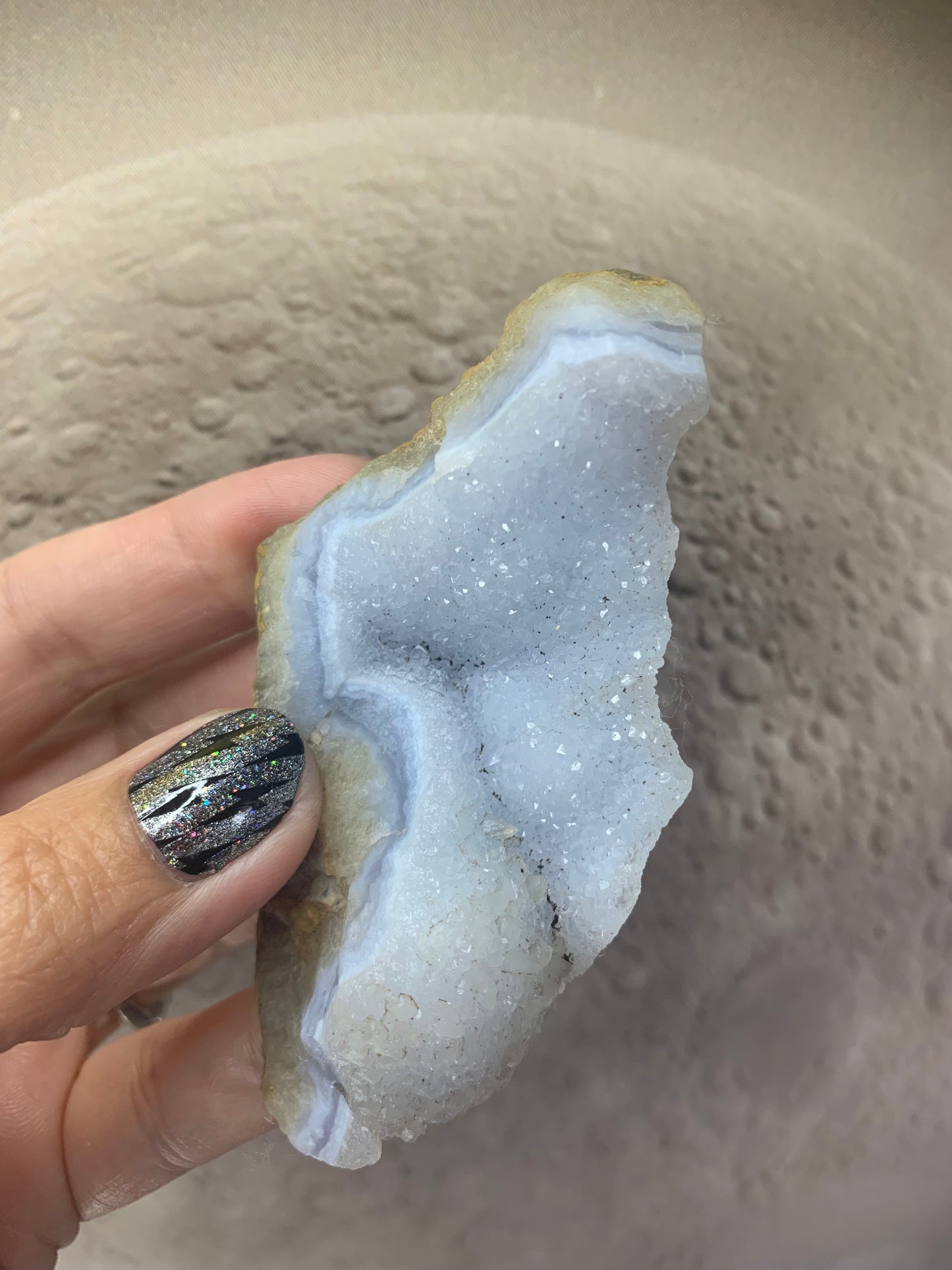 Druzy Blue Lace Agate (rough)