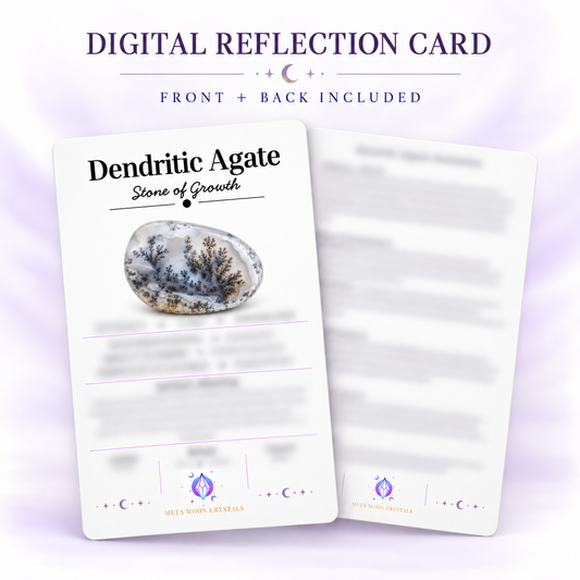 Dendritic Agate Digital Reflection Card