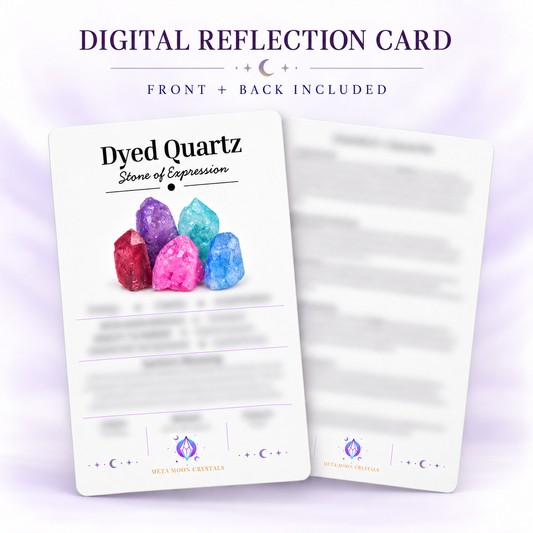 Dyed Quartz Digital Reflection Card