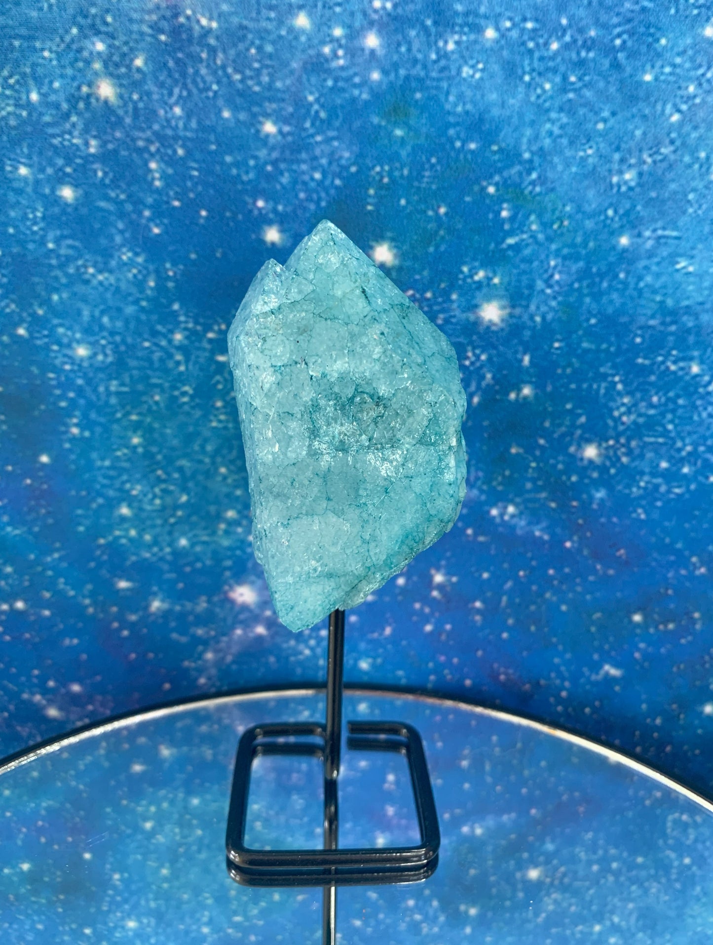 Dyed Quartz on Stand