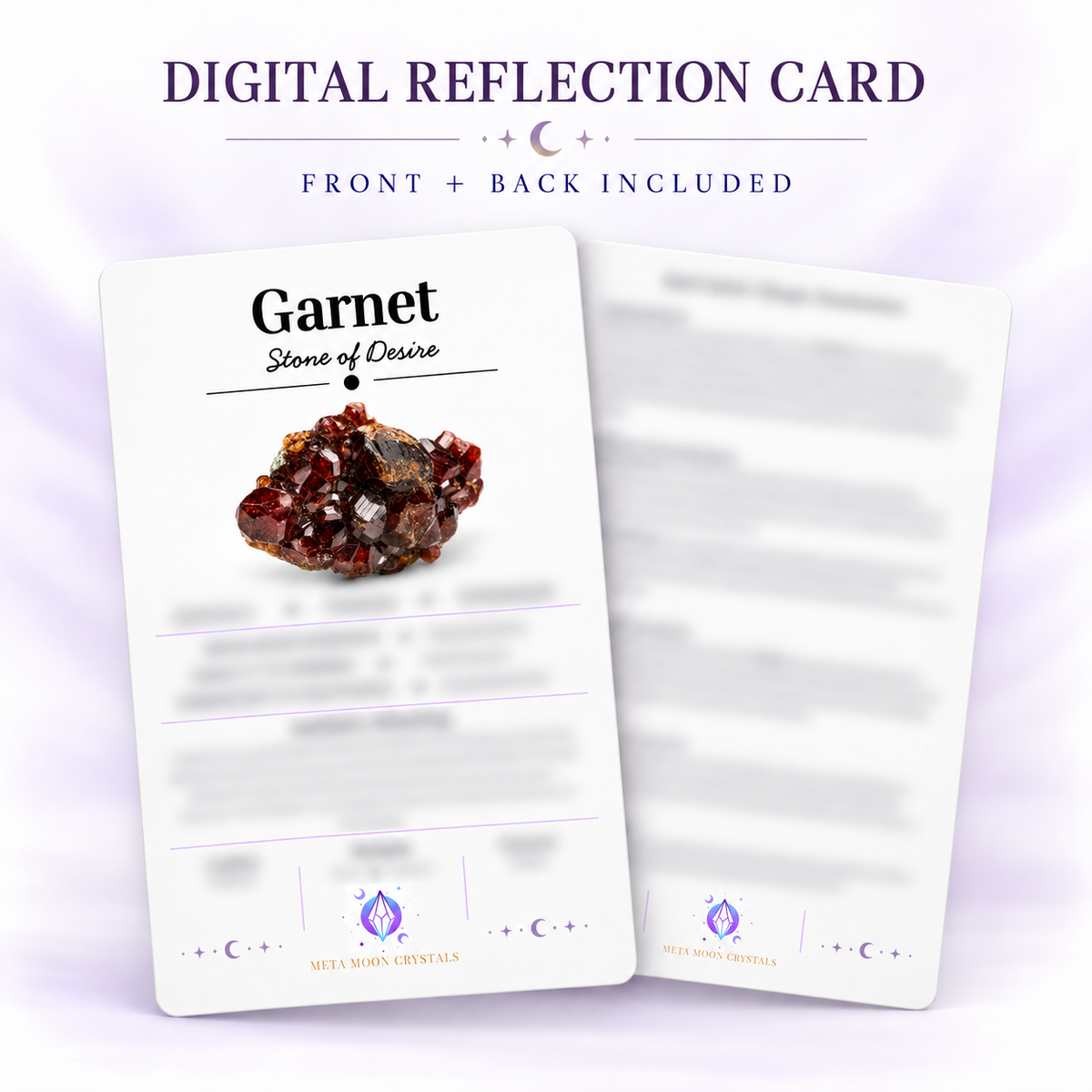 Garnet Digital Reflection Card