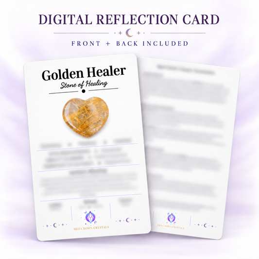 Golden Healer Digital Reflection Card