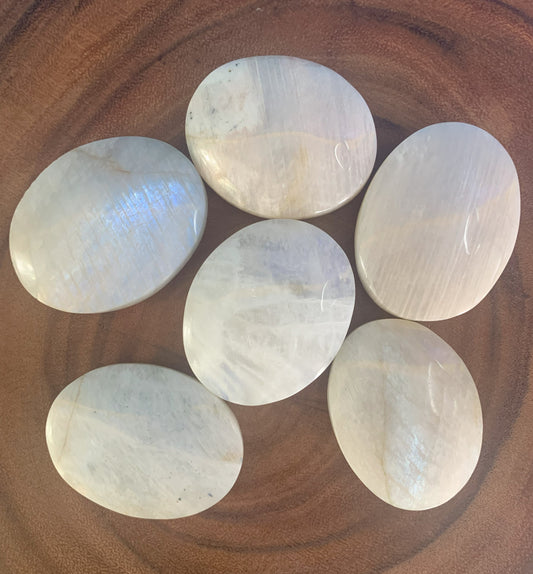 Moonstone Palm Stones