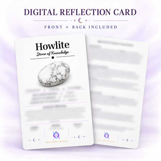 Howlite Digital Reflection Card
