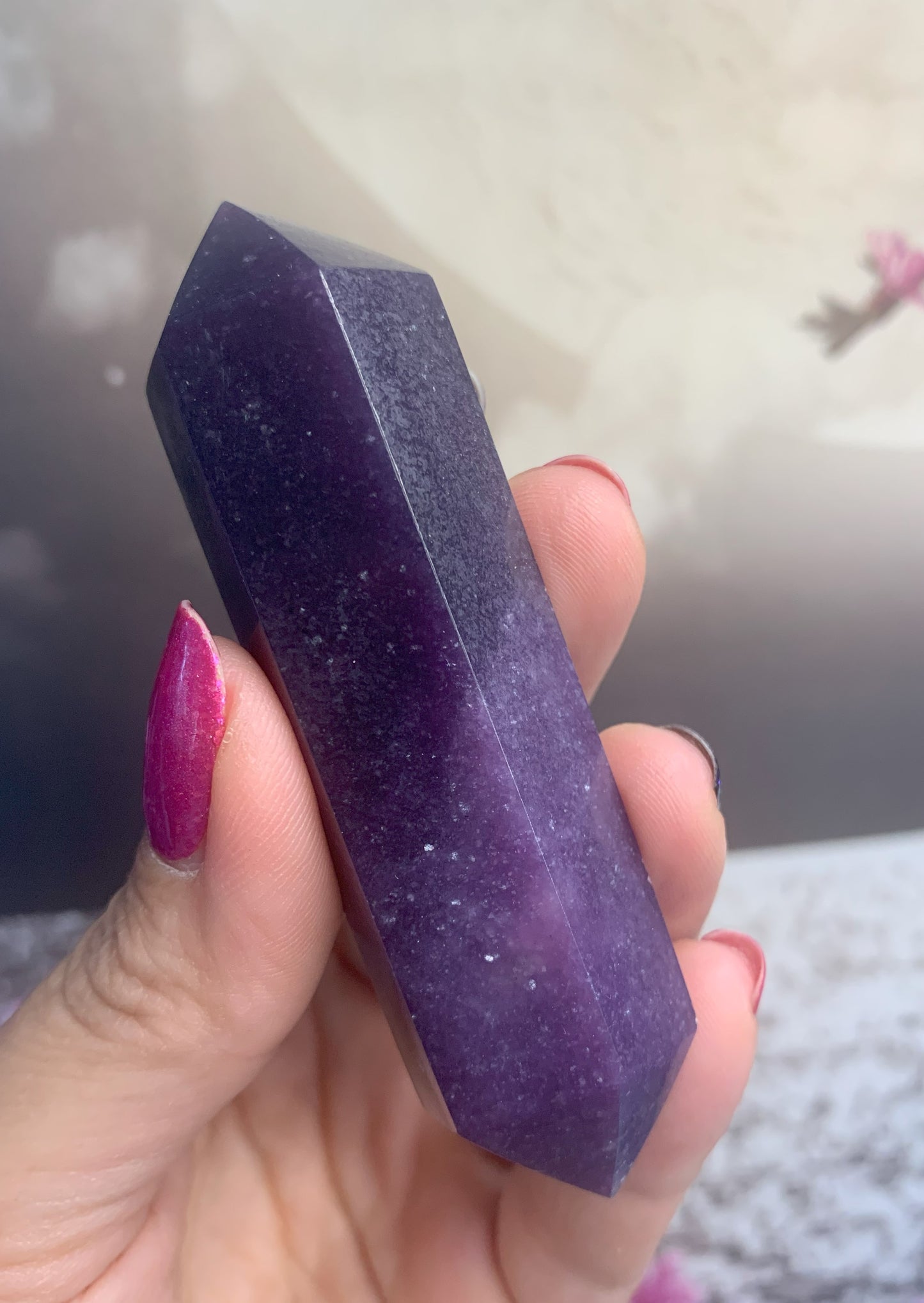 Lepidolite Double Terminated Wands