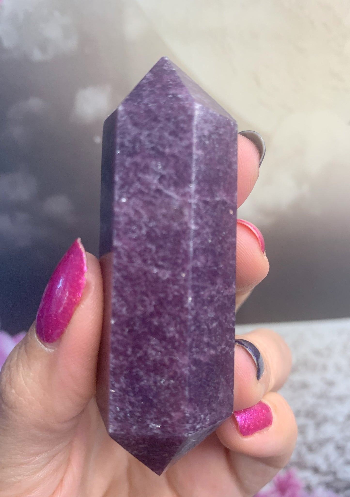 Lepidolite Double Terminated Wands